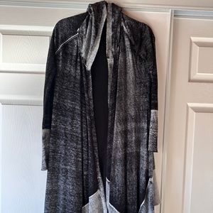 Blanc Noir Asymmetric Cardigan